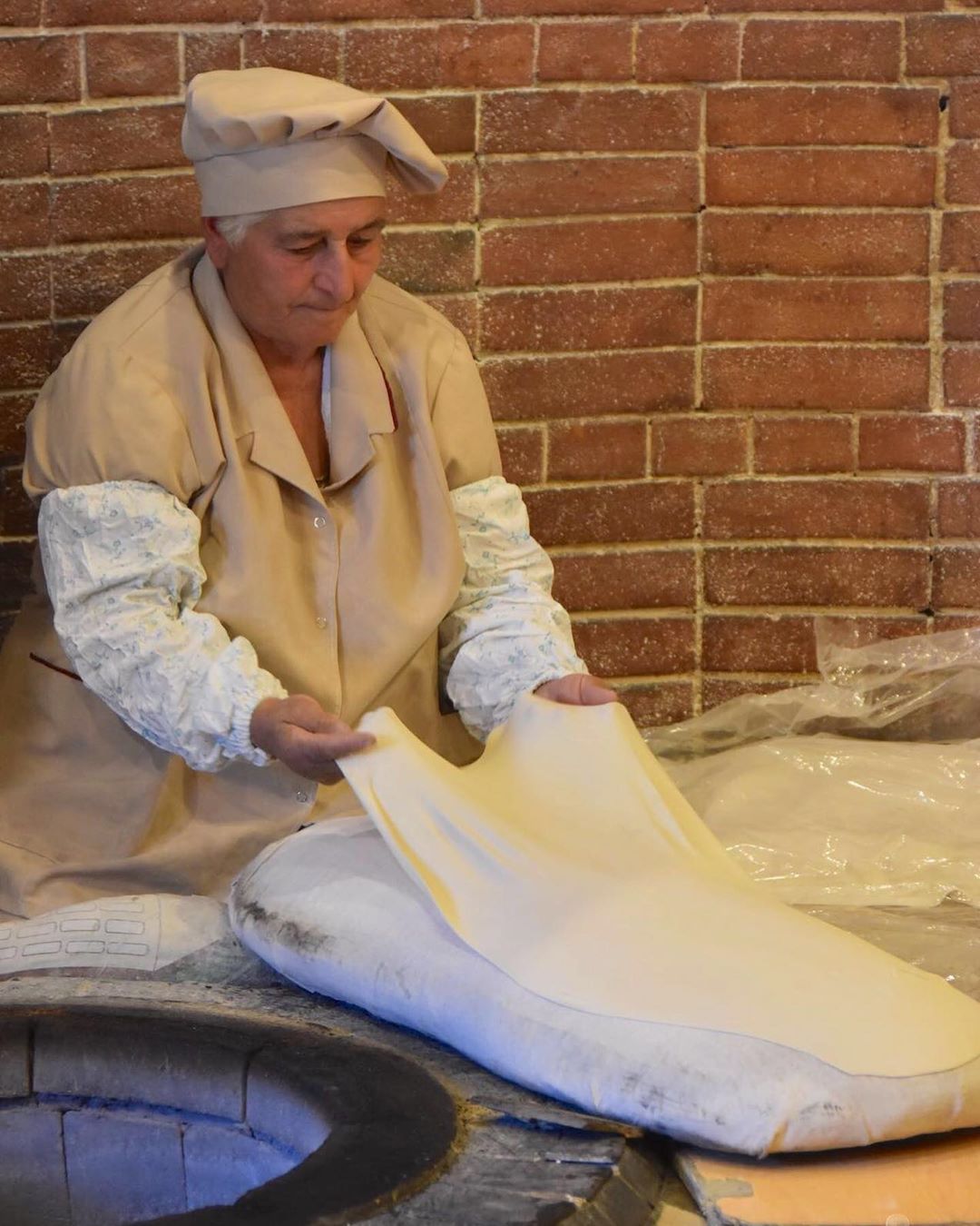 Traditional Armenian lavash flatbread