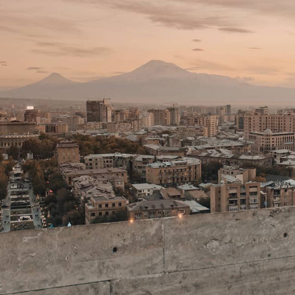 View of the Cascade staircase in Yerevan