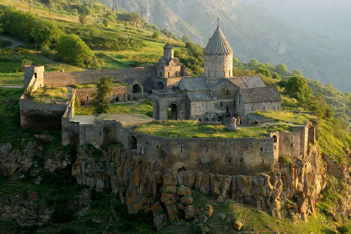 The monastery of Tatev seen from a distance